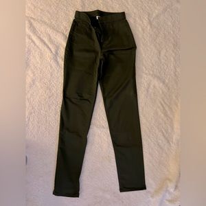 NWOT. Denim& Co pants. Color is green/grey color. Size 4T, straight leg.